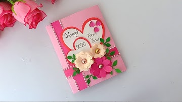 How to make New Year Card // Handmade easy card Tutorial