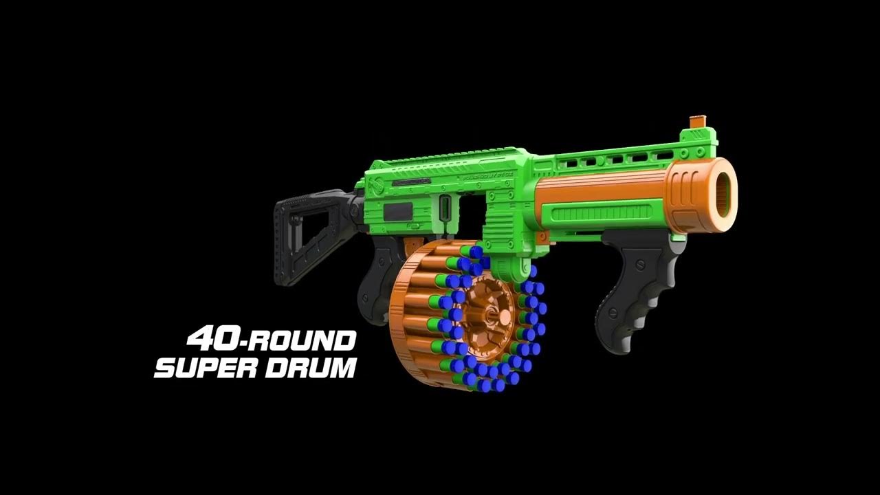 Armas Dart Zone 61078 Rifle Villainator 65cm 40tiros Tambor rotativo