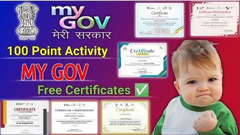 My Government Certificates for GTU 100 Activity Points #quiz  ✅