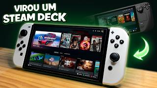 INSTALEI ANDROID NO SWITCH… ELE VIROU UM STEAM DECK DE VERDADE?