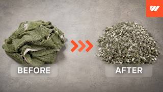 Artificial Turf Shredding With A Weima W5.22 Shredder
