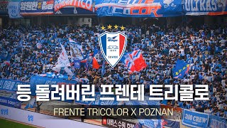 [4K] 빅버드에서 대규모 포즈난 응원을 볼 줄이야.. ( 2024 K리그 직관 브이로그 / 수원삼성 VS 전남드래곤즈 / 프렌테트리콜로 응원 직캠 )