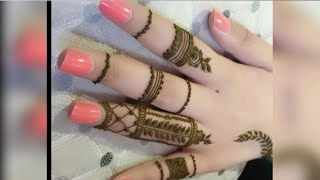 نقش حناء أصابع سهل و أنيق جدا للمبتدئات 🥰 easy and beautiful henna designs