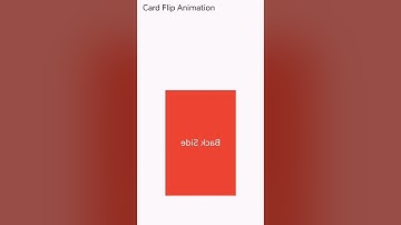 Flutter Flip Animation #fluttertutorial #flutterexplained #Shorts #programming #flutterwidgets