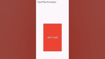 Flutter Flip Animation #fluttertutorial #flutterexplained #Shorts #programming #flutterwidgets