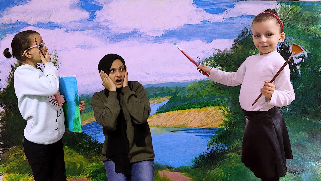 الرسامة الصغيرة المحترفة