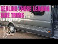 selfbuild campervan crafter sprinter | side trim sealing | van build | part 5 | the crafty blinders