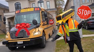 Surprising School Bus Head with his Dream School Bus!! (Emotional)