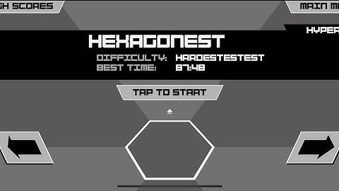 Super Hexagon Level 6 "Hyper Hexagonest" IOS Gameplay 74.53 Seconds