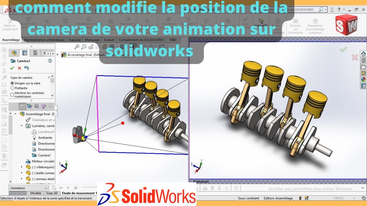comment modifie la position de la camera de votre animation sur ...