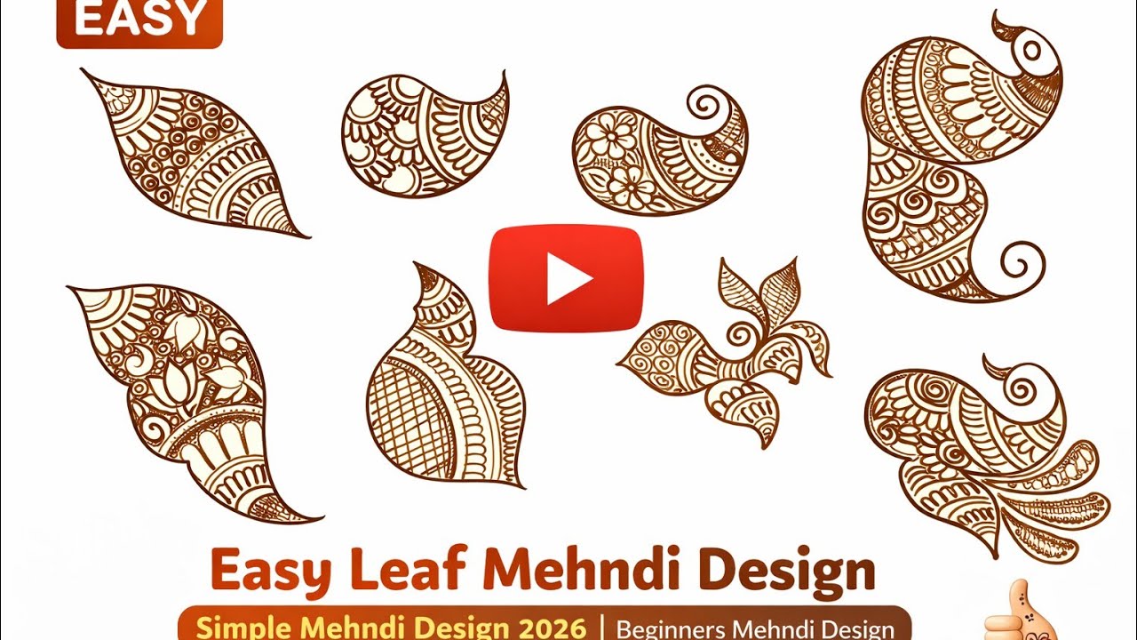 Class 1 Mehndi Design for Beginners | Simple mehndi design 2026 | 