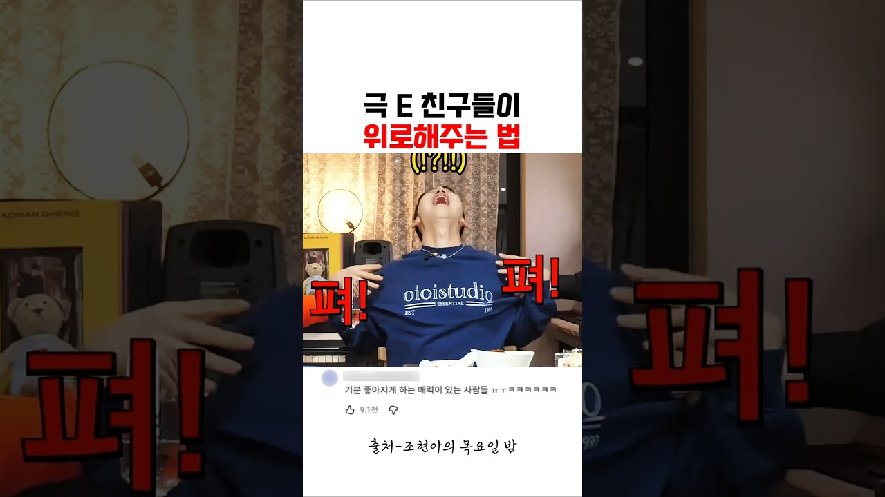 극 E성향 친구들이 위로해주는 법ㅋㅋ