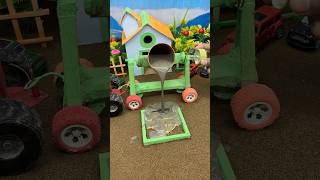 Realistic Home Made Mini Tractor MakingCement Pillar | Amazing DIY Construction Machine #shorts