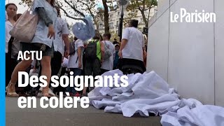 «Mais quelle démocratie fait ça ?» : des soignants manifestent contre l'obligation vaccinale