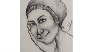 Girl With Big Hand Drawing Video How To Draw A Girl