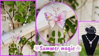 Create a beautiful summer necklace  # Handmade 