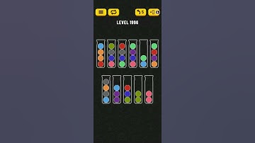 Ball Sort Puzzle Level 1996 🎯 All level without extra tube 😂 Game Walkthrough 😘