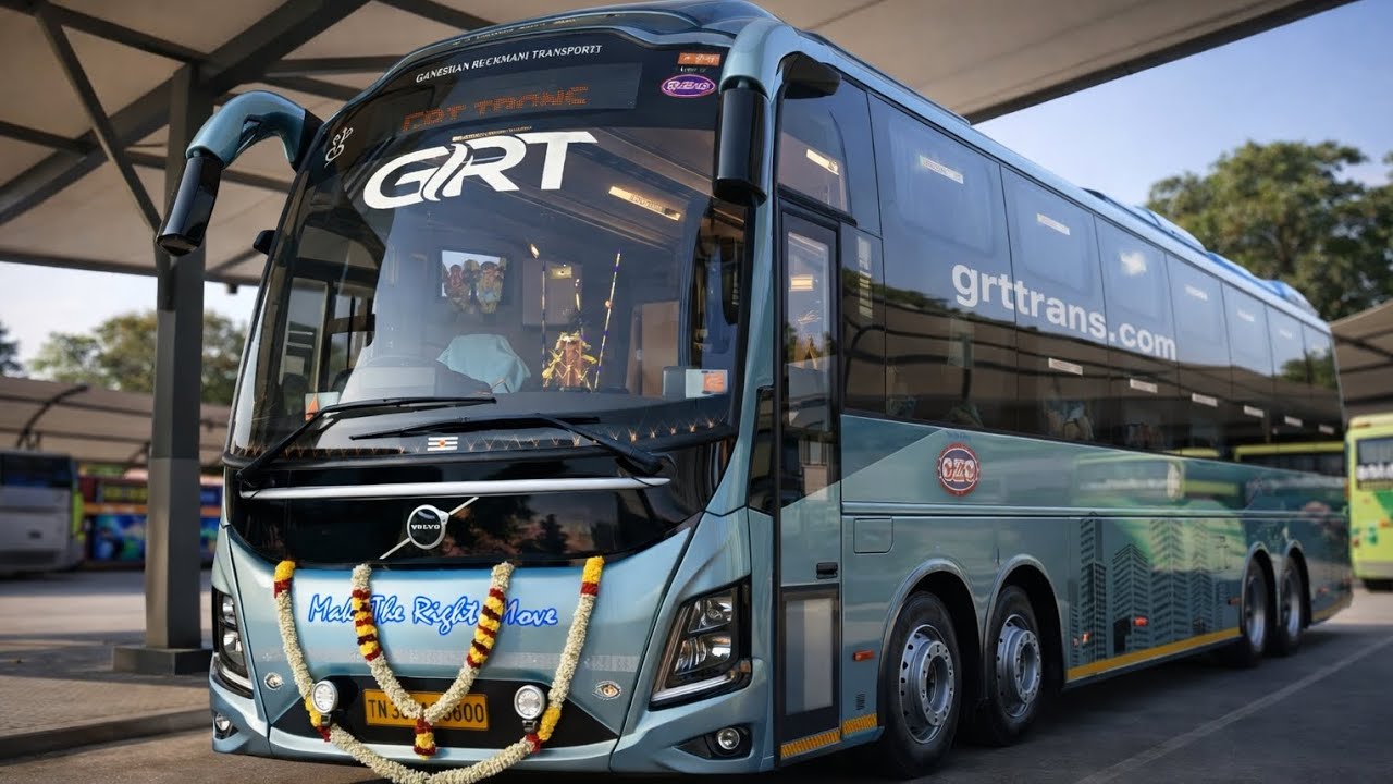 🛑 Exclusive - Inauguration of Volvo 9600s of GRT Travels | First Inaugural Run 🎉 