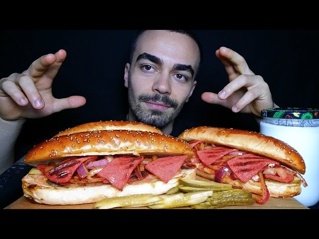 ASMR | SUCUK EKMEK & YAYIK AYRANI MUKBANG | Türkçe Mukbang ASMR