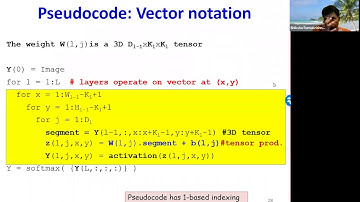 Lecture 11 Learning in Convolutional Neural Networks