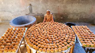 500 BURGER Prepared By My GRANNY | VEG ALOO TIKKI BURGER | STREET FOOD | VILLAGE COOKING | RECIPE