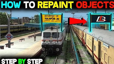 HOW TO REPAINT OBJECTS IN TRAINZ SIMULATOR HINDI TUTORIAL | BARRU LEGACY