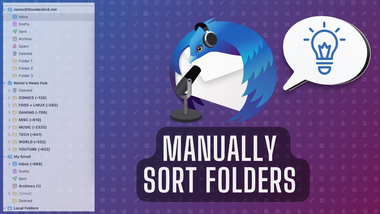 Tip How To Manually Sort ALL Your Thunderbird Folders YouTube