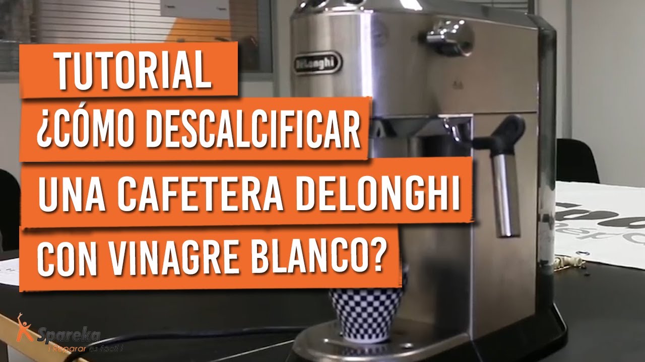 Cómo descalcificar una cafetera DELONGHI con vinagre blanco? 