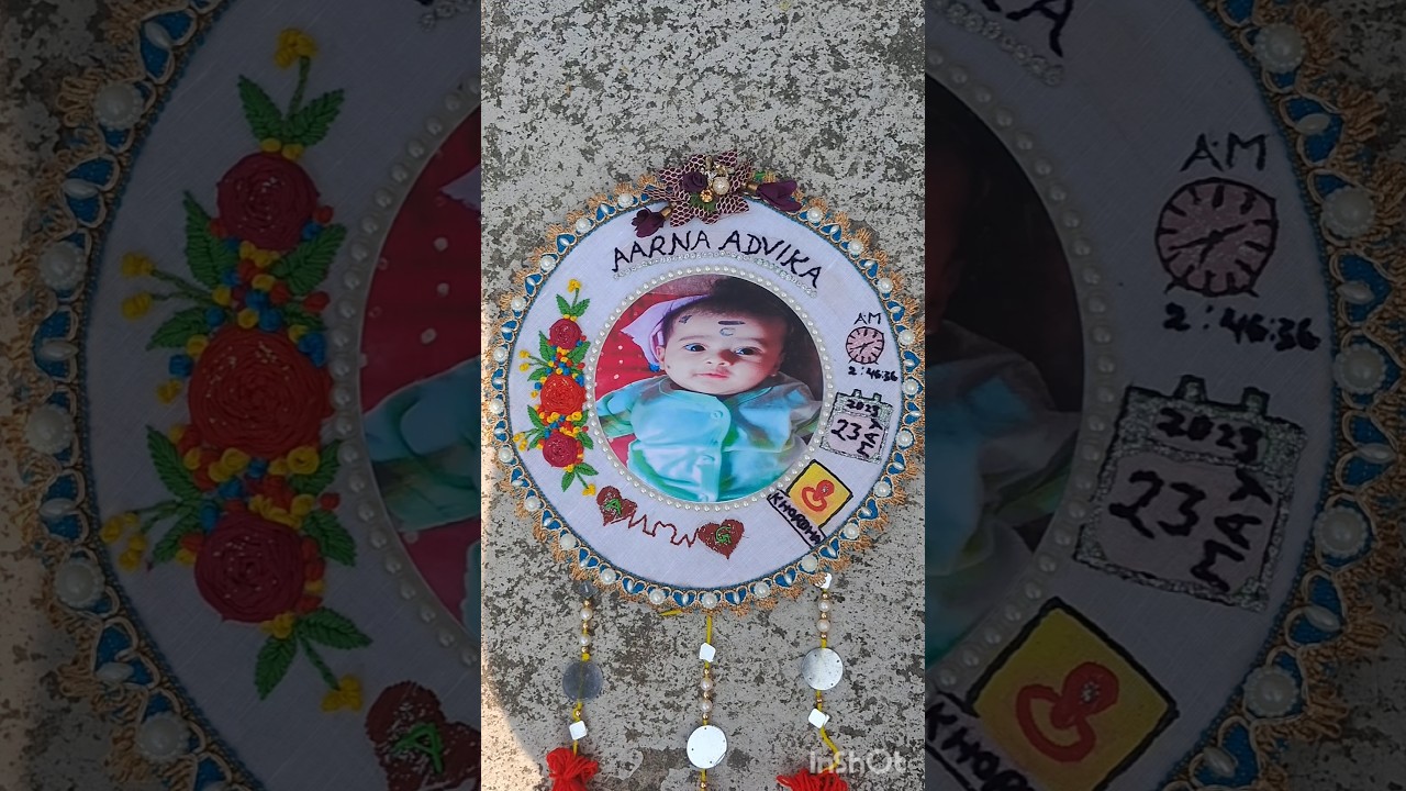 How to make Handmade embroidery  hoop design #