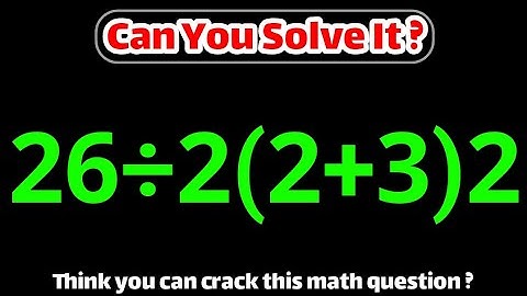 Only Smart People Can Solve This Math Problem! 😎 | PEMDAS Test.
