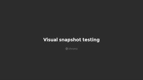 Visual snapshot testing