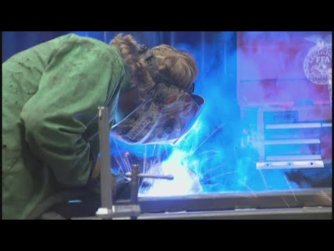 Sparks fly at North Scott High School welding  apprenticeship program