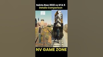 Saints Row 2022 vs GTA 5 Details Comparison | NV Game Zone | #shorts
