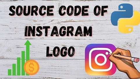 Instagram source code | Draw Instagram logo | Logo animation | Logo | Logo using python || 10 ||