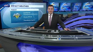 Video: Downpours possible, with gusty winds, lightning