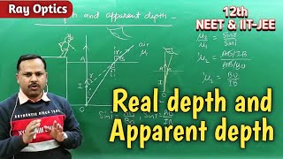 Real depth and Apparent depth || Ray Optics | 12th Physics Term 2 #cbse