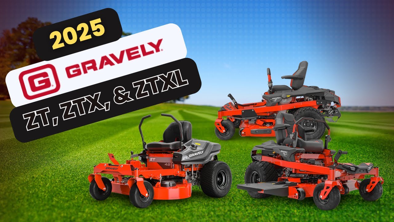 Лучшие нулевые развороты для небольших дворов // 2025 Gravely ZT, ZTX и ZTXL