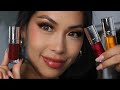 Clarins Lip Comfort Oil Try On & Review Shades HONEY RASPBERRY & CHERRY