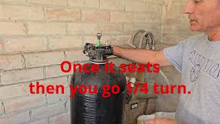 Fleck 5600 SXT Water Softener replacing resin beads Pt 2
