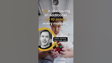 AI is like having an additional 30 IQ points every morning - Greg Shove