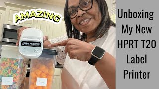 1st Ever HPRT T20 Label Printer  UNBOX & TEST!