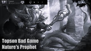 Topson Nature's Prophet - Dota 2 Pro Dark Side [Topson Bad Game #17] 4K