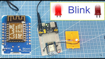 D1 Mini ESP8266 👉BLINK👈 encendido y apagado de led🚦