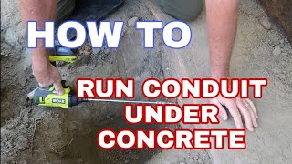 QUICK TIP | How to run electrical under a sidewalk