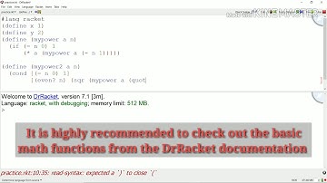 An Introduction to DrRacket Part1