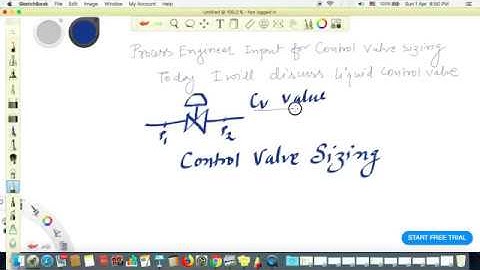 Liquid Control Valve sizing calculation
