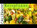 Leichte Reispfanne mit knackigem Gemüse - Schnell und lecker - Rezept