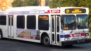 SEPTA BUS: NEW FLYER D40LF 5874 ON ROUTE: 114