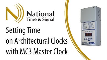Setting Time on MC3 Master Clock and Large Clocks - MR and MI Series | National Time & Signal
