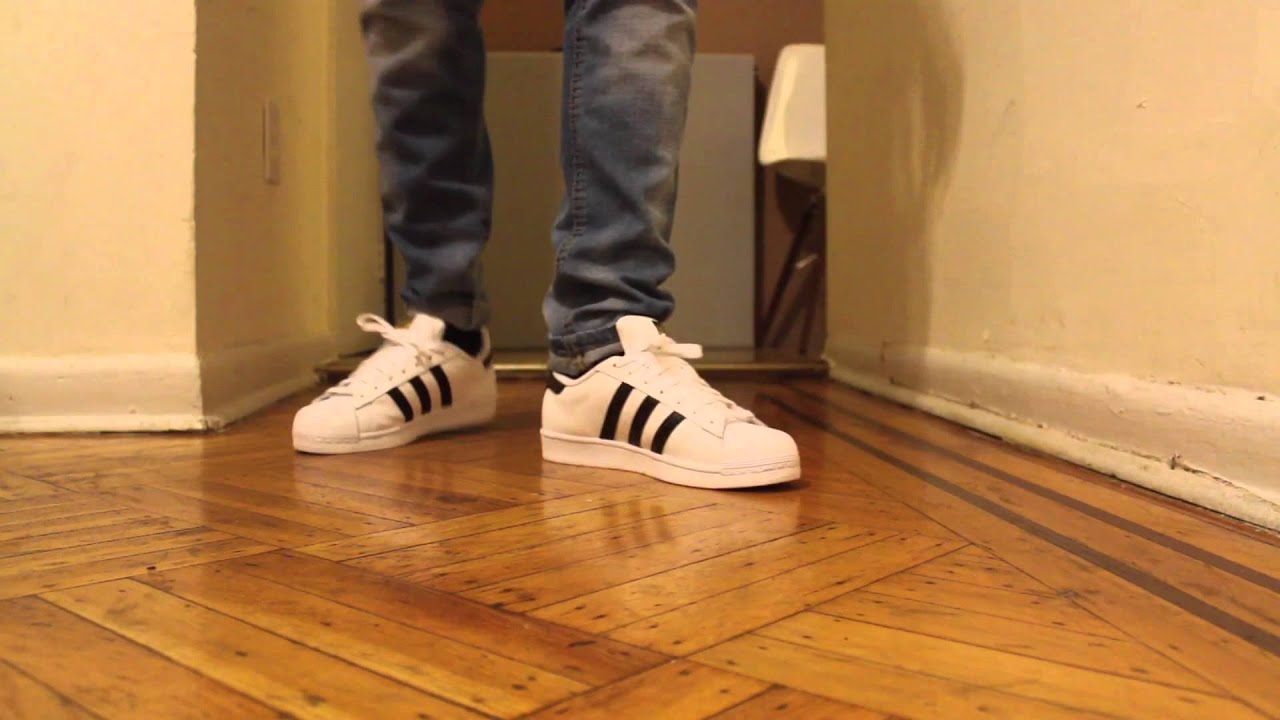 Adidas Superstar On Feet YouTube